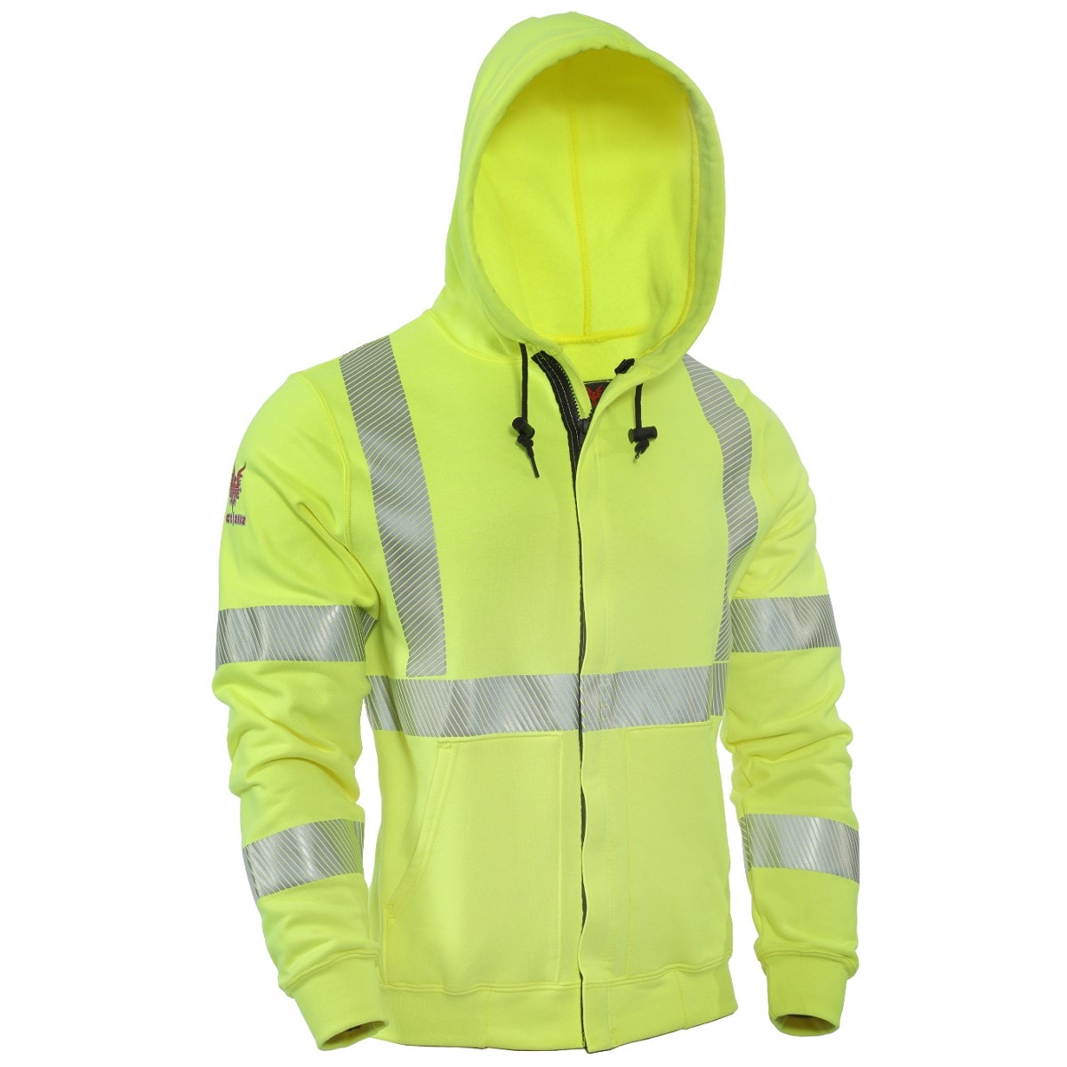 DRIFIRE FR Hi-Vis Zip Front Sweatshirt - Type R Class 3 in Hi-Vis Yellow